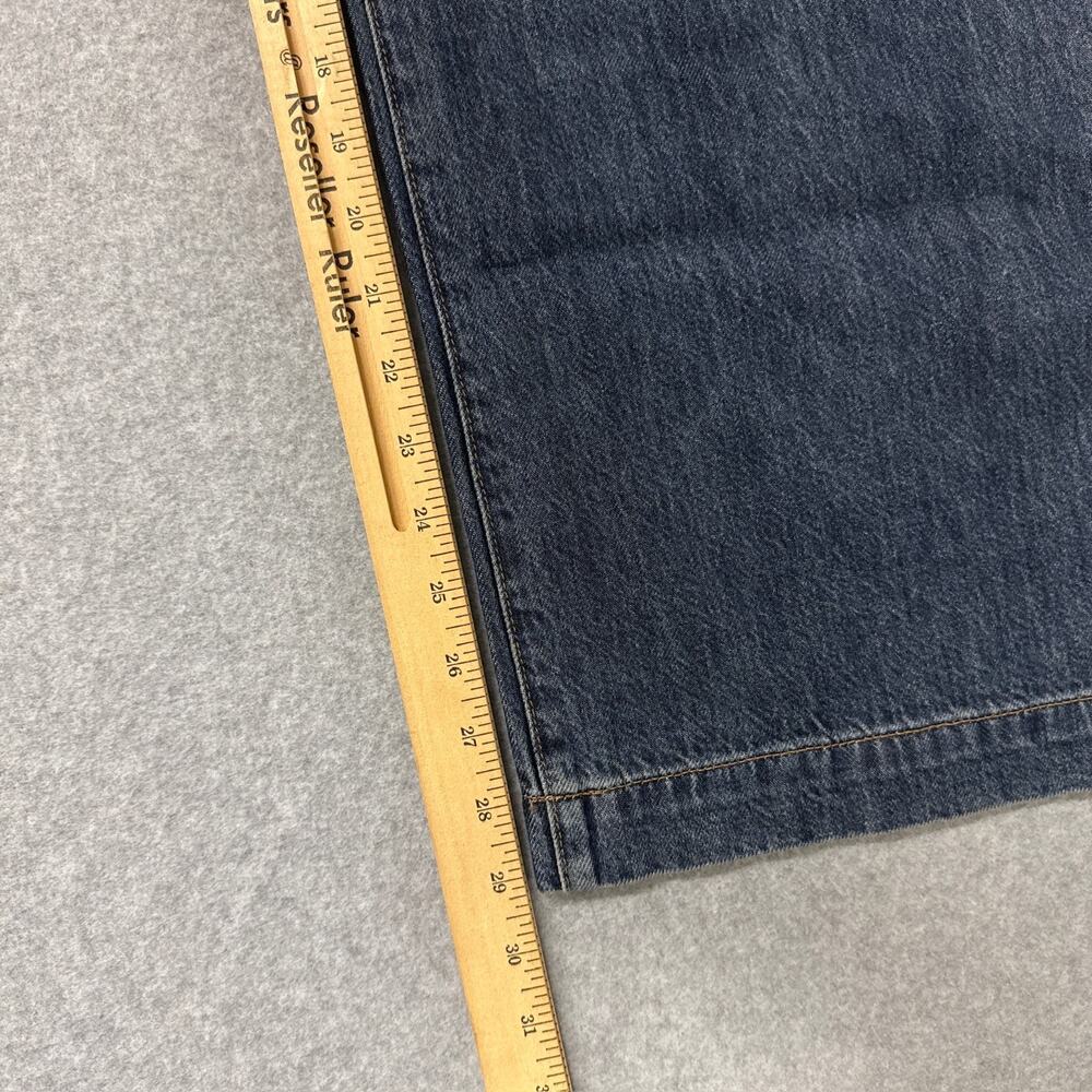 Madewell Women's Straight-Leg Wide Jeans in Dark Blue - Picture 11 of 12